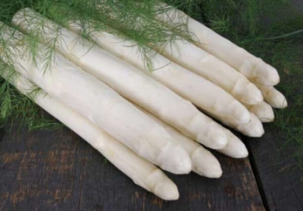 Weißer Spargel Backlim Schwer